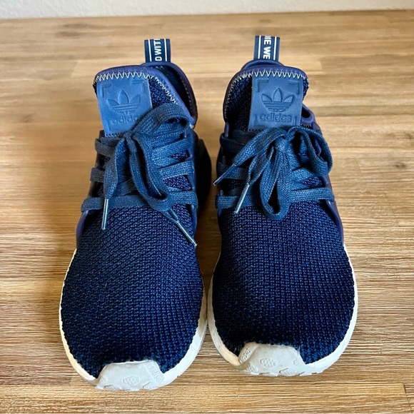 Adidas Women's Sneaker Size 7 NMD R1 Blue Contrast Stitch Boost EUC - Picture 8 of 12